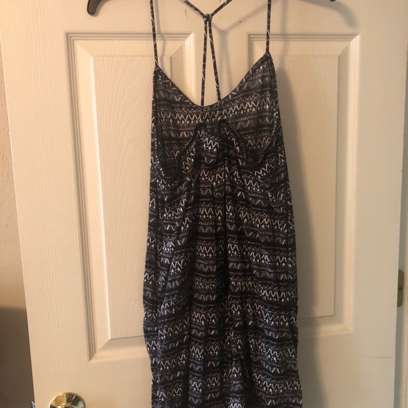 Adjustable black patterned romper - Picture 2 of 2